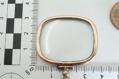 ANTIQUE ENGLISH GEORGIAN GOLD QUIZZER / MAGNIFYING GLASS c1820