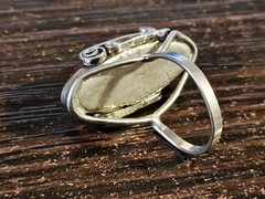 Vintage Soviet women’s ring with a non-precious metal stone women’s jewelry USSR