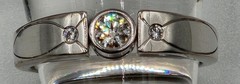 18k White Gold Diamond Ring Size 6.5 w/appraisal paperwork No Box Please Read
