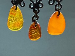 Vintage Baltic Amber Brooch Dangle Pin Soviet Era Latvian Jewelry 6.6g 8.5cm