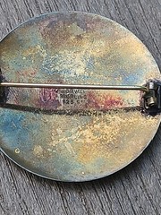 Vintage Norway 925 Sterling Ivar T. Holth Enamel Viking Ship Brooch 1940s