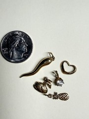 Vintage 14k Gold Charm Lot