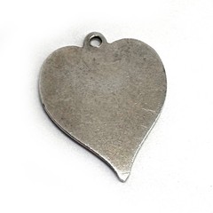 Antique German? 800+ Silver ENAMEL HEART CHARM “DIEU VOUS GARDE” Sailboat c1900