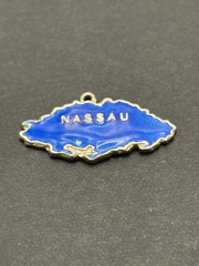 Vintage Sterling Silver Nassau Bahamas Enamel Charm G7