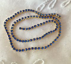 Pendant Kit Finch Painted Gold Egg Blue Crystals Goldtone Chain Instructions New