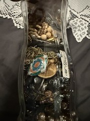 4.5lbs Mystery estate jewelry Jar Untested Wearable Vintage Modern 50+ pieces