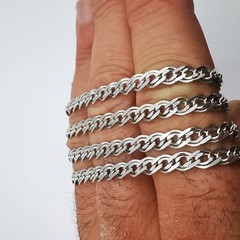 Vintage Sterling Silver Signed Handmade Chain Necklace 22.05in (56cm) 0.52oz