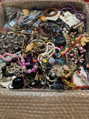 Large FRB FULL of Wearable Repairable Salvage & Craft Jewelry Beads Findings etc