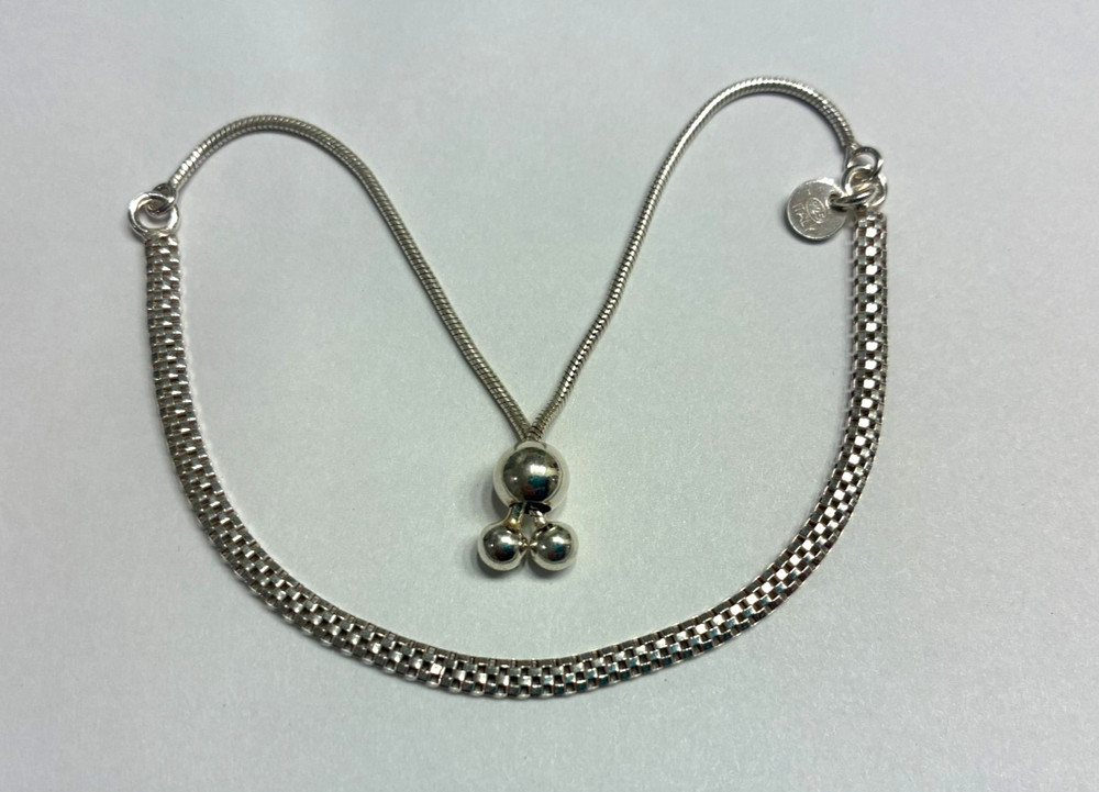 Sterling Silver Lariat Slide Bracelet Designer
