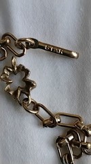 Star Thermoset Vintage Brown And GoldTone Necklace and Earrings Set