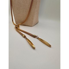 Vintage Napier Lariat Necklace | Gold Tone Jewelry | Vintage Statement Piece