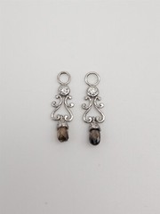 Loree Rodkin $11,500 2.30ct Champagne VS Diamond Platinum Earring Dangle JACKETS
