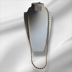 Vintage Goldtone Beaded Monet 36 In Necklace Signed