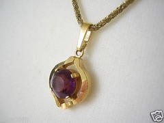 Necklace & Pendant Gemstone Theodor Klotz 5.1 G/44.5 Cm/2.2 X 1.1 Cm