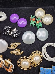Vintage Earring Lot Colorful Mixed Styles Vintage Jewelry Lot 25+ Pair