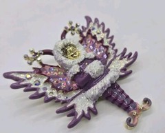 Kirks Folly Felicia Frost Snow Angel Pin Pendant Gold tone Legacy Collection