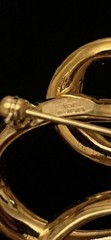 Vintage Kenneth J Lane for Avon Gold-tone Bow Brooch & Earrings Set