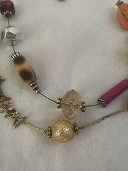Chicos Chunky Mix Material 80’s 90’s Statement Layered Necklace