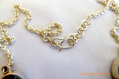 EXQUISITE STERLING SILVER IMPERIAL TOPAZ NECKLACE