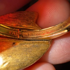 Vintage VENDOME Patented Adjustable Cocktail Ring Blue Rhinestone Gold Tone Dome