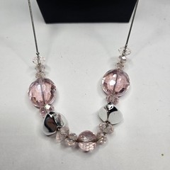 Vintage 21 pc. Silver Pink Jewelry Lot Claiborne Napier Klein Necklace Earring