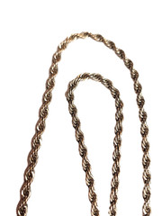 Vintage Revlon Rope Twisted Chain Necklace 18″ Silver Tone Costume 4mm Wide GUC