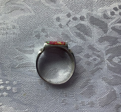 **ESTATE*VINTAGE*MEN’S**FIRE*OPAL*STERLING*SILVER*RING*SIZE*13*EXQUISITE*COLORS*