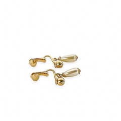 Sarah Coventry Earrings Clip On Dangle One ‘N Only Classic Chic Quiet Elegance