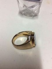NEW In Box Vintage 18k GE Gold Electroplated Ring Fashion Estate Jewelry