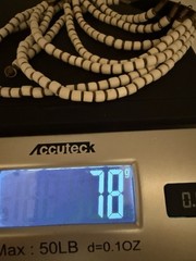 Tribal Bib Necklace White Bone Look Beads Brass Multi Strand Boho Ethnic Vintage