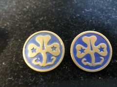 16pc Vintage Gold/Enamel Lapel Pins-Flags/Wrestling/Lions/Bird-Free Shipping