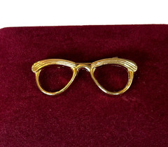 Retro Eyeglasses Glasses Brooch 1.5″ Spectacles Specs Pin Sexy Geek Nerd Eyewear