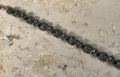 ✨VINTAGE Sterling Silver MARCASITE Floral 🌺Tennis Bracelet 🌟ESTATE Jewelry🌟