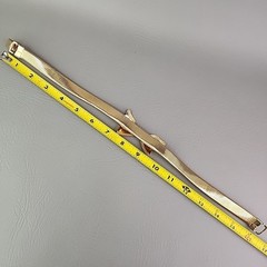 Vintage Omega Bow Necklace Chunky Ribbon Wide 16.5″