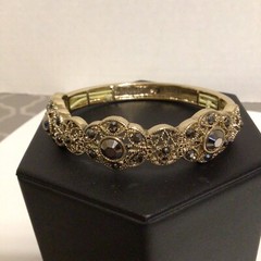 Bracelet Lot Hinged Cuff Clamper/Stretch Rhinestone Enamel Silver/Gold Tone