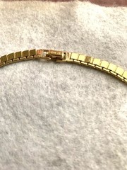 Vintage Monet Necklace Shiny Goldtone Flat Chain 25 1/4″ Necklace