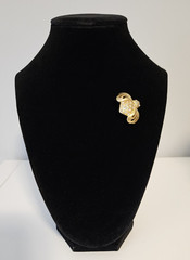 Swarovski Crystal Bee Brooch Gold Tone Rhinestone Insect Pin Signed Vintage