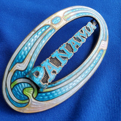 UNIQUE Art Deco Guilloche Enamel Brooch 925 STERLING SILVER ORIGINAL Vintage PIN
