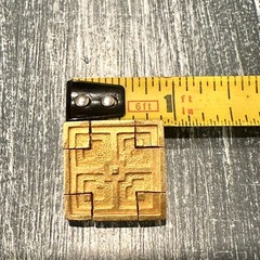 MOMA MUSEUM OF MODERN ART FRANK LLOYD WRIGHT STORER HOUSE GOLD CLIP ON EARRINGS