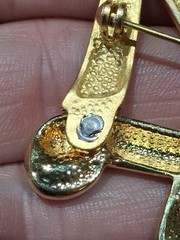 Tona Gold Tone Brooch Vintage Costume Jewelry Fall Autumn