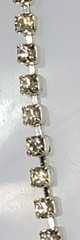 Silver Tone Clear Crystal Waterfall Tennis Necklace 15.5 Inch Adjustable