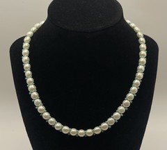 Ross Simons 925 SS pearl & Turquoise Necklace Coastal Classic Old Money