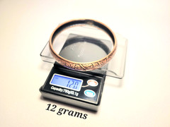 Vintage Solid Copper Etched Floral Bangle Bracelet 8″ Circumference Boho Jewelry