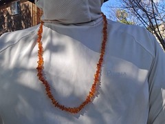 Natural Amber Beads Polished Nuggets Double Strand Necklace 23.3 Grams 36″ Long