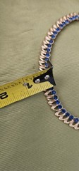 Vintage Crown Trifari Necklace Blue rhinestones Gold Tone Rare Beautiful