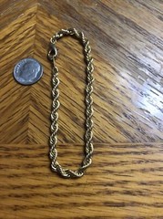 Vintage 7 1/2” Inch Gold Tone Bracelet Good Quality Stamped Korea