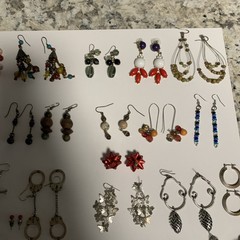 Vintage Modern Mixed Lot Earrings (32) Pairs (19) Singles