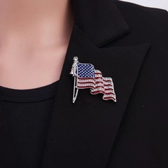 American Flag Brooch 250 Years Anniversary 4th Of July Independent Day Lapel Pin