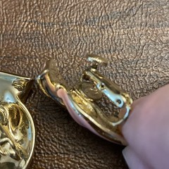 Vintage ‘Coro’ Pink & Gold tone Thermoset Bracelet and clip-on earrings