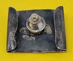 Vintage Buffalo Bison Cattle Lapel Pin Sterling Silver Western Design RARE